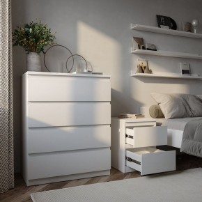 Тумба МАЛЬТА с двумя выдвижными ящиками, цвет белый в Сургуте - surgut.mebel24.online | фото 4