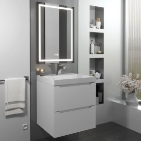 Тумба с раковиной Uperwood Tanos 50 см, подвесная, белая матовая в Сургуте - surgut.mebel24.online | фото