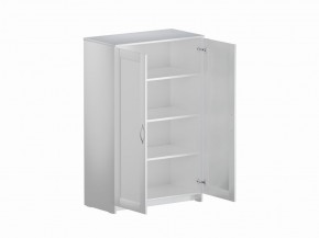 Тумба СИРИУС двухдверная высокая, цвет белый в Сургуте - surgut.mebel24.online | фото 3