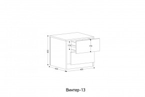 ВИНТЕР - 13 Тумба прикроватная в Сургуте - surgut.mebel24.online | фото 2