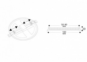 Встраиваемый светильник Arte Lamp Mesura A7971PL-1WH в Сургуте - surgut.mebel24.online | фото 5