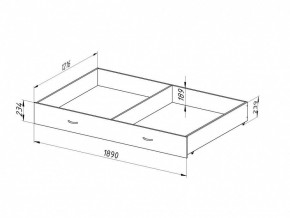 Ящик для металлических кроватей 120*190 (Венге) в Сургуте - surgut.mebel24.online | фото