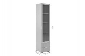 ЗЕФИР Гостиная К1 (белое дерево/белый муар) в Сургуте - surgut.mebel24.online | фото 5